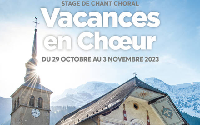 Semaine de chant choral "Vacances en chœur"  du 29 octobre au vendredi 3 novembre 2023