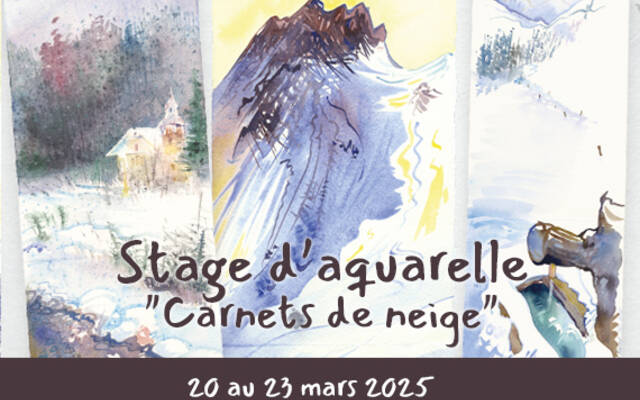 Stage d'aquarelle du 20 au 23 mars