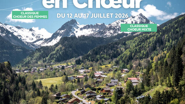 Semaine de chant choral "Vacances en chœur"  du 12 au 17 juillet 2026