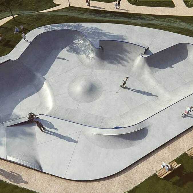 Le futur Bowl - photo Airline Skateparks