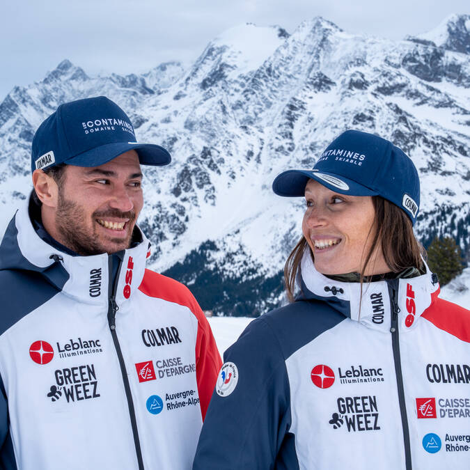 Anouck Errard et Nicolas Raffort - Photo Les Contamines Tourisme