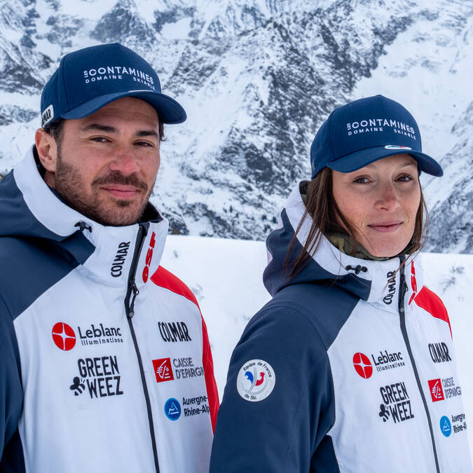 Anouck Errard et Nicolas Raffort - Photo Les Contamines Tourisme